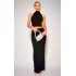 Black Soft Touch Ruched Back Maxi Skirt