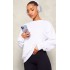 White Oversized Fitting Sweatshirt