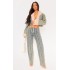 Petite Vintage Wash Fray Detail Lace Up Straight Leg Jeans