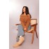 Sand Faux Suede Cleated Mini Ankle Boots