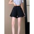 Women’s Casual Denim Shorts, Elastic Waist, Black Color Plain Jean Shorts With Pocket Detail, Summer Fashion – PRYCUS MITCHELL INC